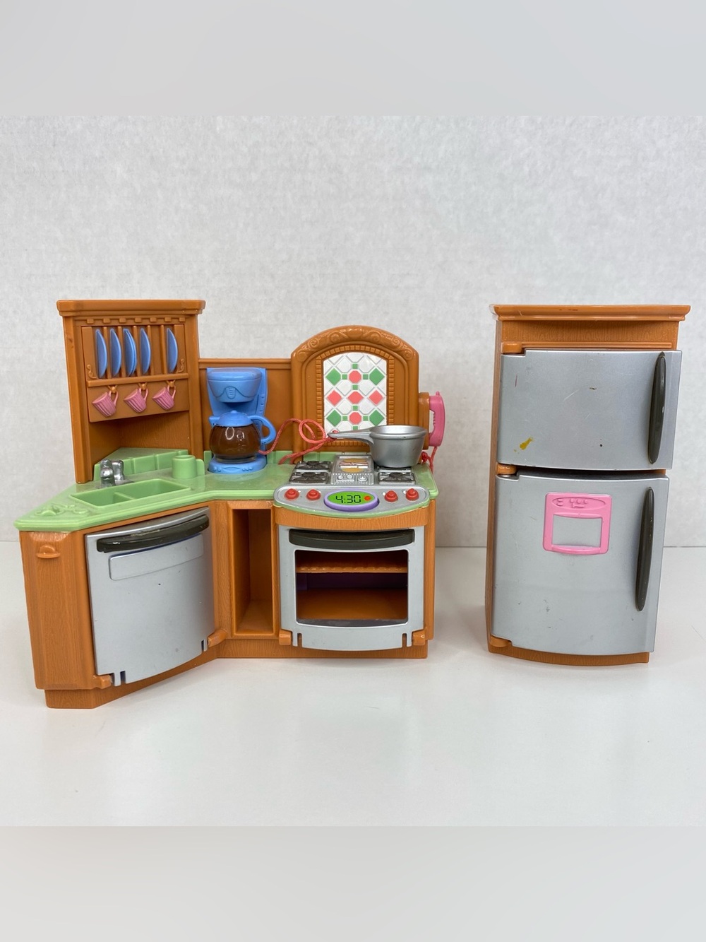 Fisher Price Loving Family Kitchen Dishwasher Stove Oven Fridge Sounds Work